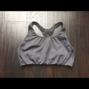 Grey Nike High Support Sports Bra